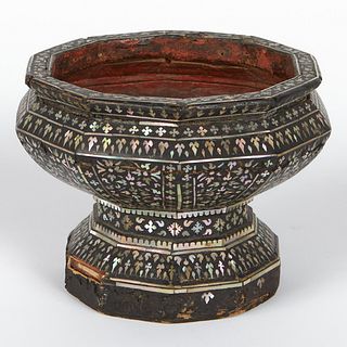 Thai Mother-of-Pearl Offering Vessel