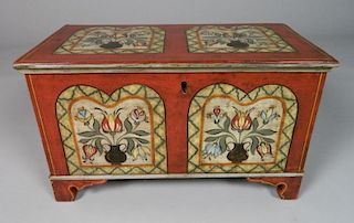 20th c. American Painted Small Chest