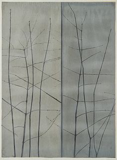 Eugene Larkin "Trees" Woodcut