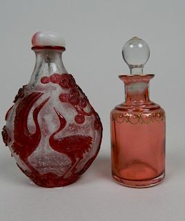 1 Peking glass snuff bottle
