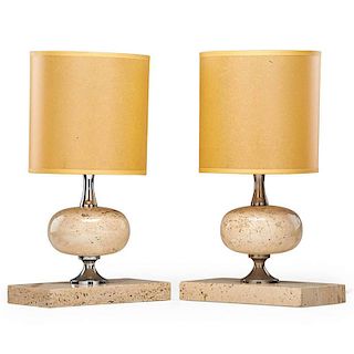PHILIPPE BARBIER Pair of table lamps