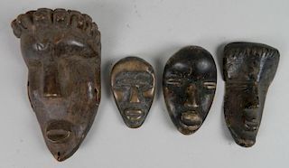 4 African passport masks