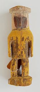 Kuba wood and polychrome carved figure