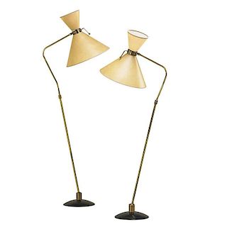 ARLUS Pair of adjustable floor lamps