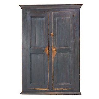 COUNTRY PAINTED CUPBOARD