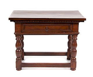 A William and Mary Style Occasional Table Height 31 1/2 x width 42 1/4 x depth 26 inches.