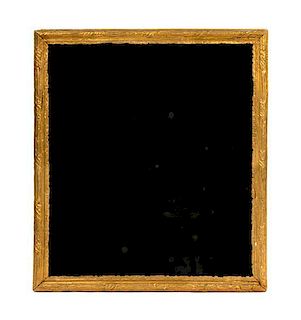 A Gilt Framed Mirror Height 30 x width 34 1/2 inches.