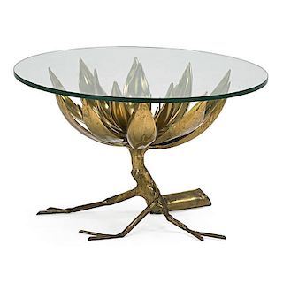 STYLE OF JACQUES DUVAL-BRASSEUR Illuminating table