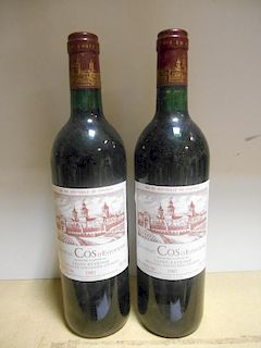 Chateau Cos d'Estournel, St Estephe 2eme Cru 1985, two bottles, good appearance <br>