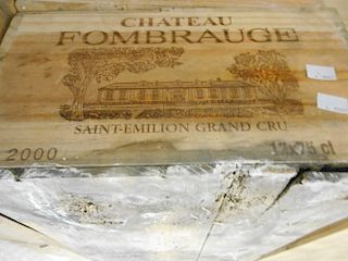 Chateau Fombrauge, St Emilion Grand Cru 2000, twelve bottles in cellar damaged owc <br>