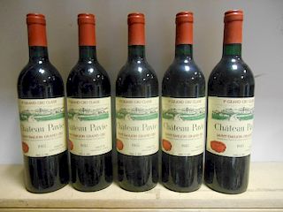 Chateau Pavie, St Emilion 1er Grand Cru 1985, five bottles (levels base of neck or better) <br>