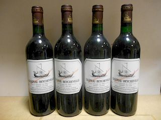 Chateau Beychevelle, St Julien 4eme Cru 1989, four bottles (levels base of neck or better) <br>