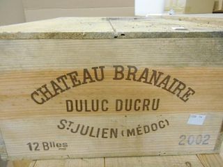 Chateau Branaire Ducru, St Julien 4eme Cru 2002, twelve bottles in owc <br>