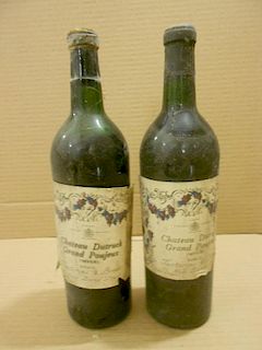 Chateau Dutruch Grand Poujeaux, Moulis en Medoc 1959, eight bottles (Justerini & Brooks damaged labe