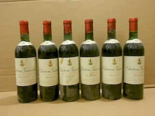 Chateau Giscours, Margaux 3eme Cru 1970, twelve bottles. Removed from a college cellar <br>