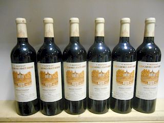 Chateau Les Carmes Haut-Brion, Pessac Leognan 2000, six bottles <br>