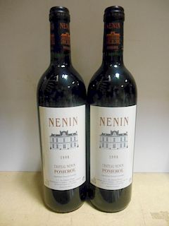 Chateau Nenin, Pomerol 1998, two bottles <br>