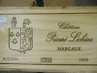 Château Prieure Lichine, Margaux 4eme Cru 2009, twelve bottles in owc. Removed from a College cellar