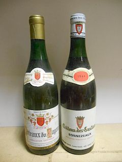 Coteaux du Layon, J.Touchais 1959, Cuvee Superieure, one bottle; Chateau des Gauliers, Bonnezeaux, 1