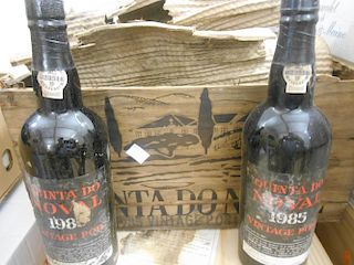 Quinta do Noval Vintage Port 1985, twelve bottles in damp damaged owc (12) <br>
