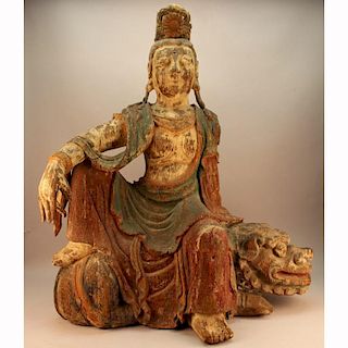 Late Yuan Dyn. Seated Bodhisattva Manjursi