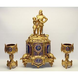 Large 19th C.French Le Roy & Fils Ormolu Clock