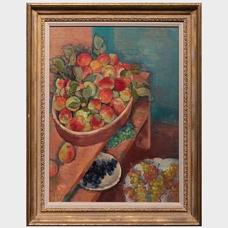 André Vignoles (1920-2017): Still Life with Fruit
