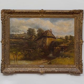 Attributed to Frederick Waters Watts (1800-1870): Water Mill