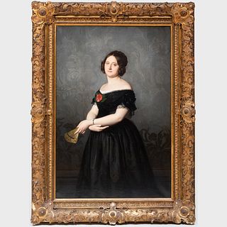 Rudolf W.A. Lehmann (1819-1905): Portrait of Marie Oppenheim