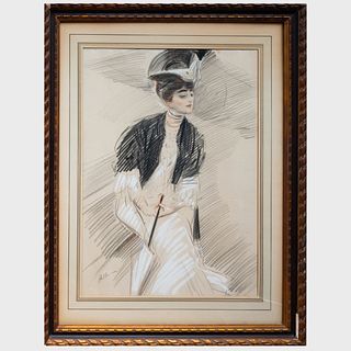 Paul CÃ©sar Helleu (1859-1927): A Young Parisienne
