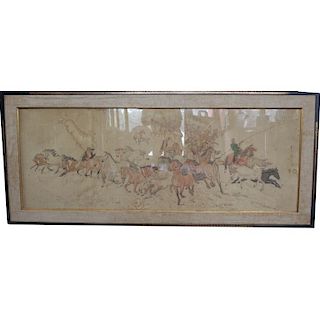 Large Chinese Watercolor, Provenance Christie's