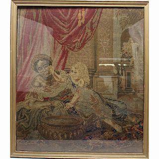 19th C. French Needlepoint