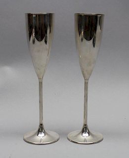 Sterling Silver Champagne Flutes