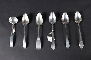 American 18th/19th C. Coin Silver Spoons