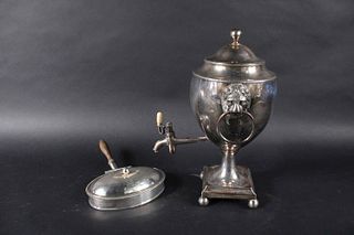 Silver Plated Warming Dish and Hot Water Urn