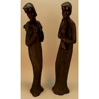 Pair of Antique African Figures