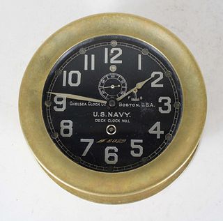 Chelsea Clock Co. US Navy Deck Clock No. 1
