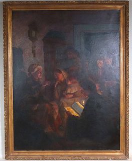 American School, Interior Scene by Candlelight