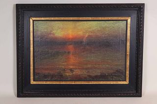 Oil on Canvas, Atmospheric Sunrise