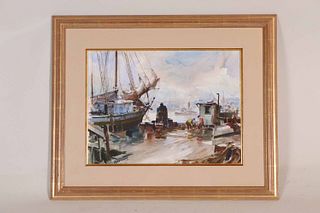 James Milton Sessions, Shipyard with Figures