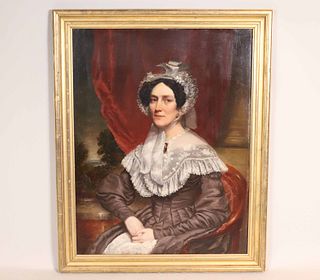 Portrait of Hannah van Buren, Oil on Panel