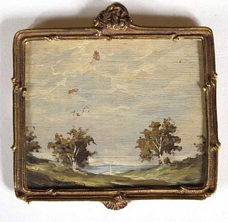 Old Master Landscape, Oil on Panel