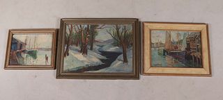 Three Paintings by M.S. Clinedinst