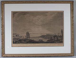 Pierre Canot, Engraving, SW View of New York City