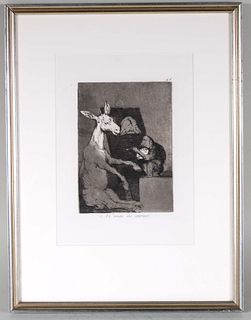 Francisco Goya, 'Ni Mas Ni Menos'