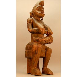 Large Antique African Senufo Maternity Sculpture