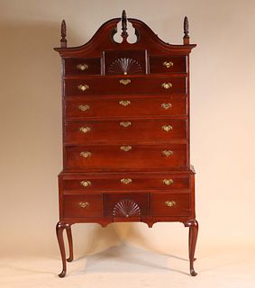 Chippendale Style Cherrywood High Chest