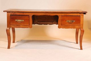 French Provincial Cherrywood Desk with Slides