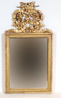 Neoclassical Giltwood Looking Glass