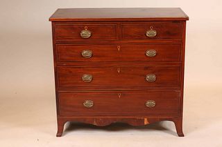 Federal Inlaid Mahogany Chest of Drawers